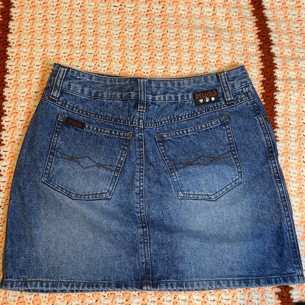 denim mini skirt - Picture 3 of 3